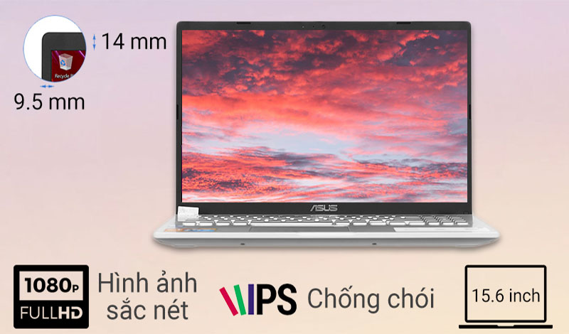 Asus VivoBook X509U sở hữu màn hình có công nghệ chống chói